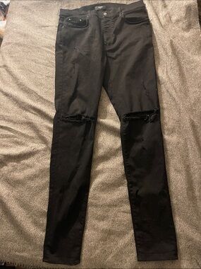 AMIRI Black Distressed Men's Skinny Jeans